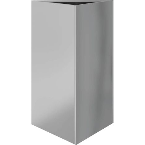 Maison Exclusive - Fioriera da Giardino Triangolare 50x43x75 cm Acciaio Zincato