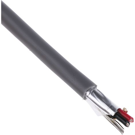 Câble de données multipaire RS PRO , 1 paire 0,35 mm² 22 AWG Ruban feuille d'aluminium - PET, 100m ( Prix pour Bobine de 100 Mètres ) (1/4)