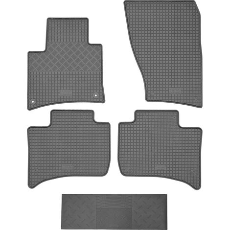 RIGUM 902822 Fußmatten + 900101 Abdeckung - Porsche Cayenne II SUV von 2010-2018, AV2 Leichtmetallfelgen, vorne und hinten - EINBAU