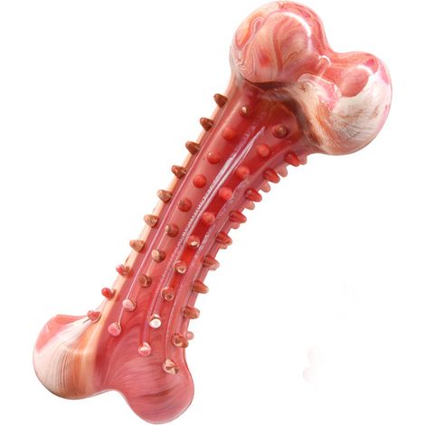 Jouet pour chien, jouet à mâcher durable en caoutchouc naturel robuste et nettoyant pour les dents, os à mâcher pour chiens de grande, moyenne et petite taille (1/4)