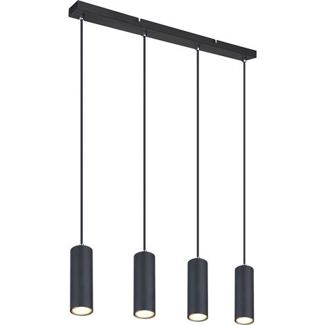Globo - lámpara colgante - Robby - negro - metal - gran lámpara