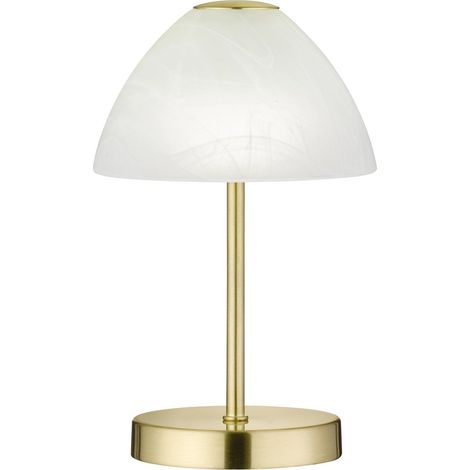 Lampe de table QUEEN dorée LED dimmable métal/verre (1/3)