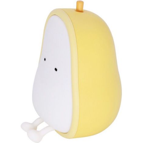 Veilleuse LED Forme Poire - Induction Corps Humain - Réglage Luminosité et Température Couleur - 2200 K à 3100 K - Batterie 1200 mAh - Pour Chambre Bébé et Couloir - 1 Pièce