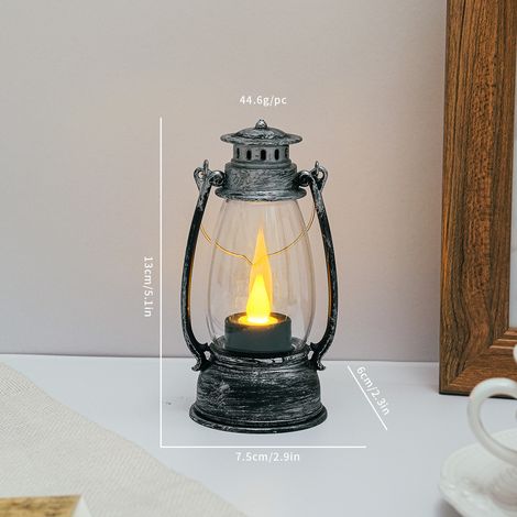 Décorations de Noël, lanternes en forme de poney, guirlandes lumineuses pour fêtes, bougies électroniques LED, lampes à pétro(Y019) (1/5)