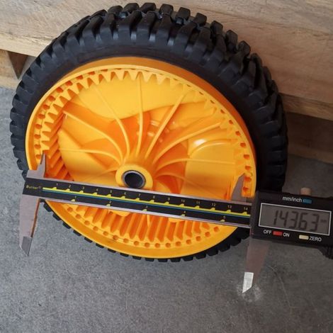 Roue Tondeuse - 195 mm - 53 Dents - Pour Tondeuses à Gazon - 1 Pièce (1/5)
