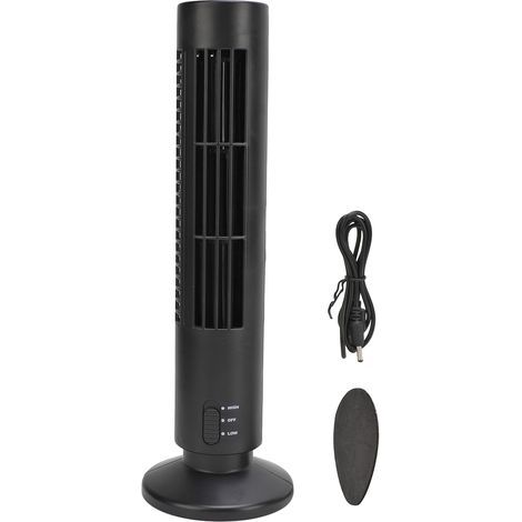 Ventilateur de table USB à 2 vitesses, silencieux et sans pales, idéal pour la maison et le bureau. (1/5)