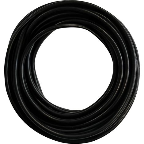 Câble électrique plat noir, long. 3m, H03VVH2-F, 2x0.75mm2 - Tibelec