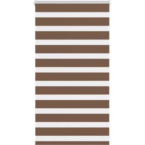 Doppelrollo Braun 75x100 cm Stoffbreite 70,9 cm Polyester