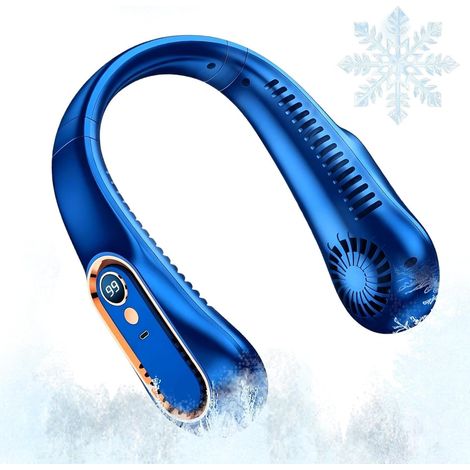 Ventilateur de Cou sans Pales Rechargeable Par USB 5 Vitesses (1/5)