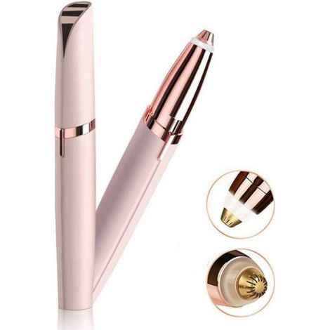 Épilateur sourcils Électrique - Tête de précision - Lames en acier inoxydable - Sans fil - Pour femmes - Voyage - 1 pièce (1/4)