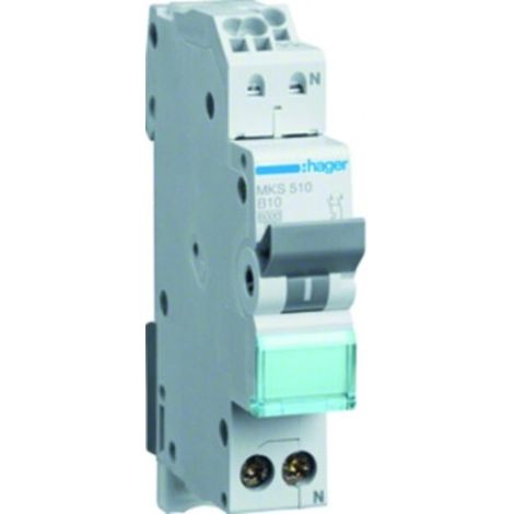 Hager LS-SCHALTER 1P+N 10A-B6KA 1PLE (MKS510 QUICK CONNECT)