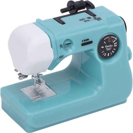 Petite machine à coudre bleue, mignonne et réaliste, jouet capsule pour décorer une table de chambre. (1/5)
