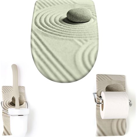 Pack accessoire WC Set "Feng Shui" avec descente assistée - Olfa (1/4)