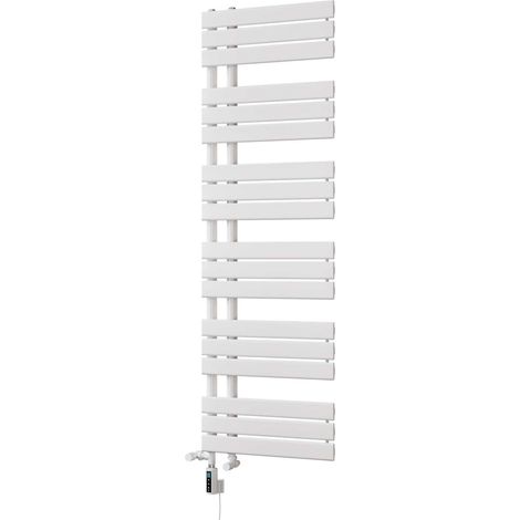 Tristan - White Dual Fuel Towel Rail H1564mm x W500mm Thermostatic WIFI (1/3)