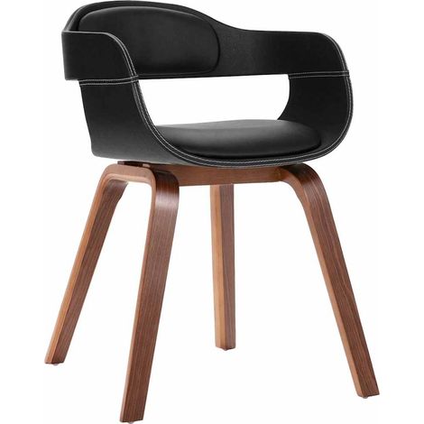 vidaXL Chaise à manger Bois courbé et similicuir (1/5)