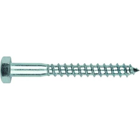 TORNILLO MADERA DIN-571 HEXAGONAL ZINCADO 8 X 80 15 UDS - VTB08080 (1/2)