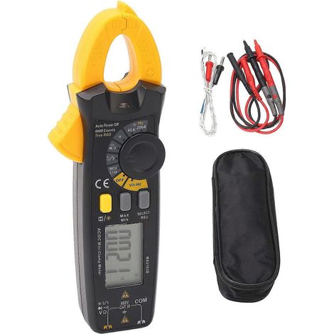 Pince ampèremétrique de haute précision à 4 000 points de mesure, multimètre multifonction pour usage domestique, automobile et atelier, 200 A, 600 V (1/4)