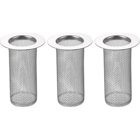 Série d'éviers de salle de bain 3 pièces pour trous de drainage de 1,38 "- 2" de diamètre, série d'éviers en acier inoxydable profond de 80mm / 3,15 "pour drains de douche et drains de sol (1/5)