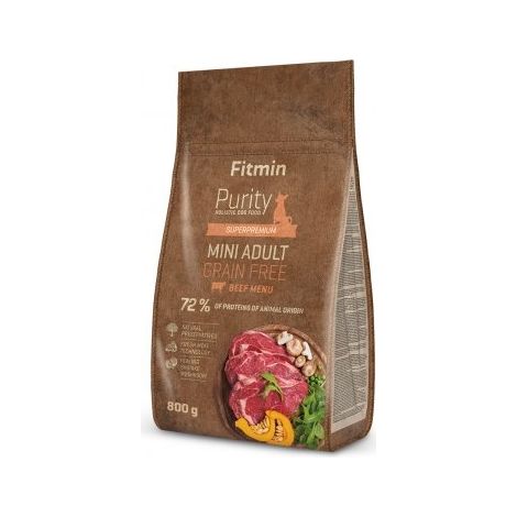 FITMIN PURITY GF ADULT MINI BEEF 800 G ADULTE BœUF (8595237016068) (1/3)