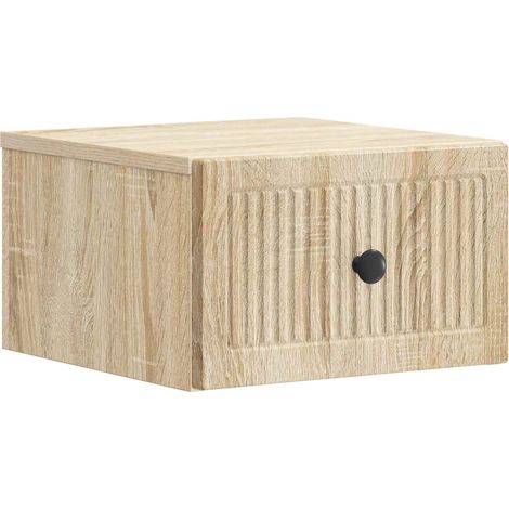 Wandmontierter Nachttisch Sonoma-Eiche 33 x 34,5 x 20 cm vidaXL