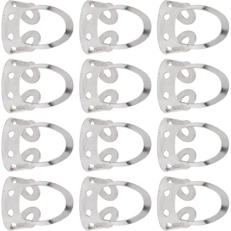 12 Picks pour Doigts Réglables en Acier Inoxydable pour Banjo, Guitare, Ukulélé et Mandoline (1/5)