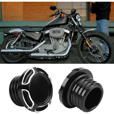 CNC-gefräster Tankdeckel aus Aluminium für Harley Sportster XL 883 1200 48 96-14, wasserdicht