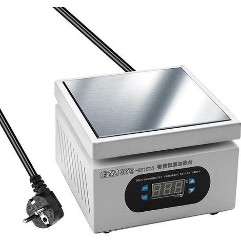 Elektronische Heizstation für Aluminiumplatten, Vorheizplattform 0–400 °C für BGA-Anlagen, in-BY1515 – EU-Stecker – Mehrfarbig