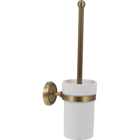 Brosse WC en Laiton Antique en cuivre pour Brosse de Toilette Style européen (1/5)
