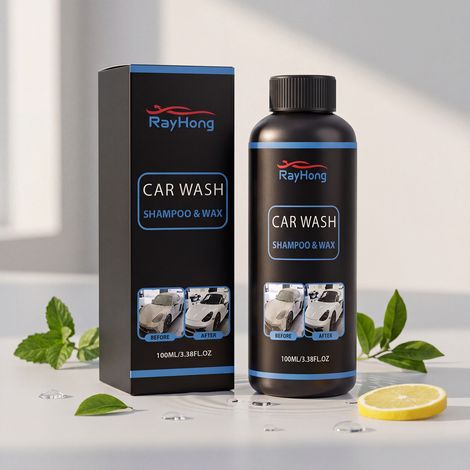 Nettoyant auto 2 en 1, lave-glace, shampoing, rénovateur de peinture et cire pour voiture – 100 ml -- AUTLEAD (1/5)