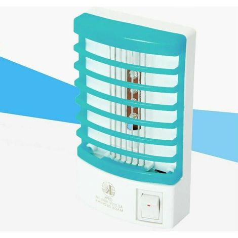 LAMPADA ANTI MOSCHE ZANZARE MINI ZANZARIERA ELETTRICA LED PRESA SPINA (1/2)