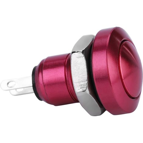 Interrupteur à bouton-poussoir instantané mini étanche 1A 24V 8mm pour voiture (alliage zinc-aluminium) (1/5)