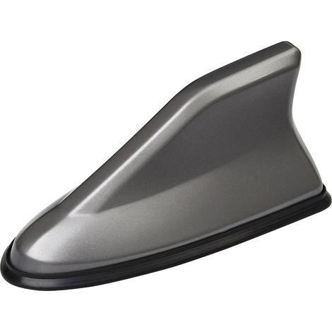 Antenne requin grise pour toit de voiture, revêtement piano, accessoire extérieur auto, signal radio, aileron de requin (1/5)