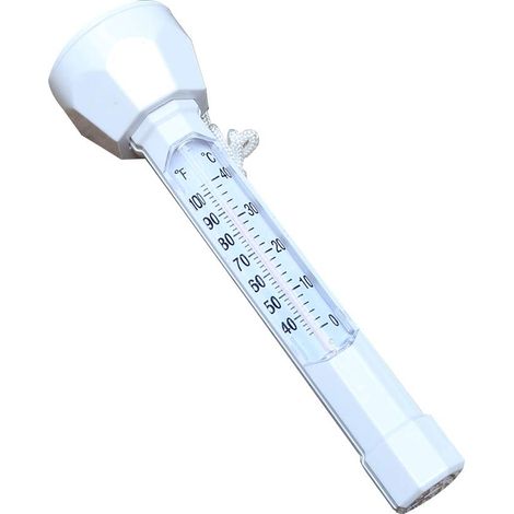 Termometro galleggiante per piscina di grandi dimensioni, termometro per la temperatura dell'acqua con cordino, termometro per esterni e interni per piscine, spa, vasche idromassaggio, acquari e laghe