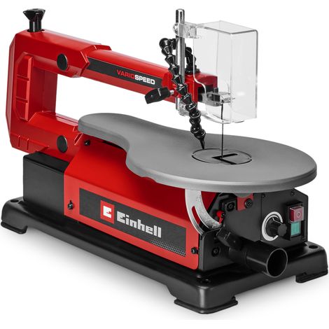 Einhell Dekupiersäge TC-SS 406 E (120 W, 50 mm Schnitthöhe, 47° neigbarer Tisch, variable Drehzahl, Abblasvorrichtung, inkl. 2 Sägeblätter) (1/5)
