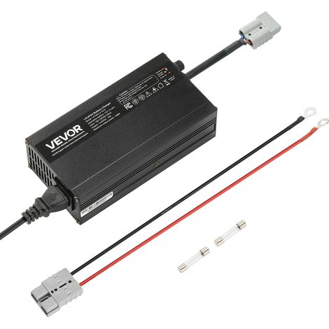 VEVOR 12 V 10 A Lithium-Batterieladegerät, 14,6 V DC Ladespannung, mit Anderson-Anschluss, LED-Anzeige, 0-V-Aktivierung, für Lithium-LiFePO4-Deep-Cycle-Akkus von Booten, Wohnmobilen (1/5)