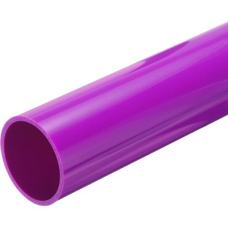 Tube Rigide PVC Tuyau Rond 45.2mm ID 50mm OD 50 cm de Long Violet PVC Pipe Résistance Élevée aux Chocs pour Tuyaux d'Eau, Artisanat, Décoration, Gaine de Câble (1/5)