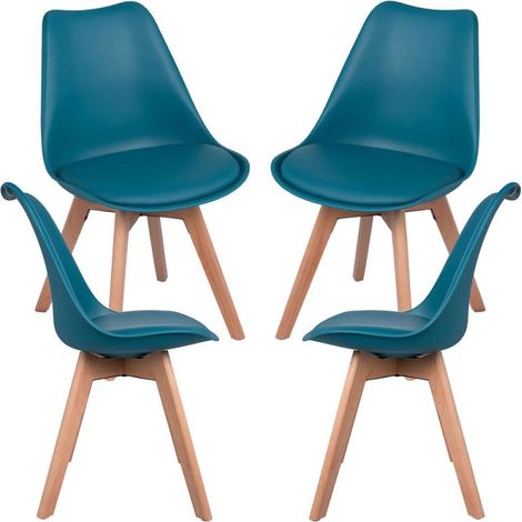Packs Sillas Comedor - Pack 4 Sillas Synk Basic - Verde azulado