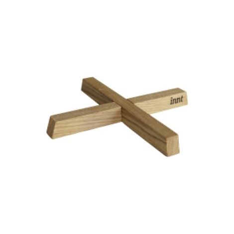 Dessous de plat chutes de bois de chêne reconstituées 22 x 22 x 2 cm (1/5)