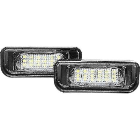 Lot de 2 lampes LED blanches pour plaque d'immatriculation pour Mercedes-Benz W220 S (1999-2005)