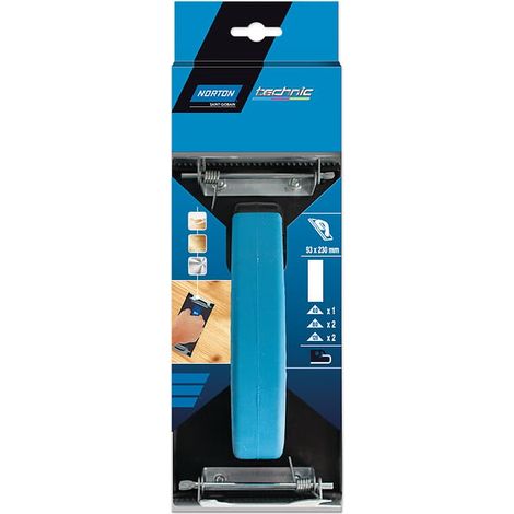 Cale à poncer + patins 93x230mm Grains assortis