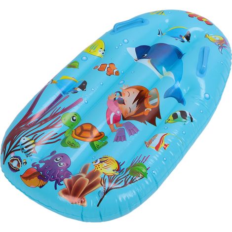 Bouées gonflables en forme de planche de surf pour piscine, à parois épaisses, de grande taille, avec de jolis motifs, pour enfants, adaptées à la piscine et aux activités aquatiques. (1/5)