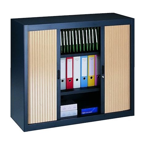 Armoire à rideaux démontables 100 x 120 cm hêtre - Maxiburo