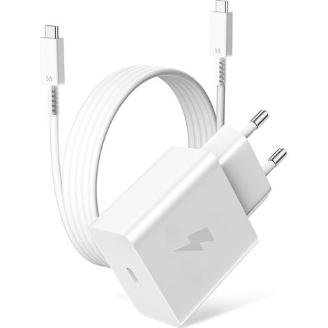 Chargeur Rapide 60W et Câble USB C a C 1M pour Samsung S26 Ultra
