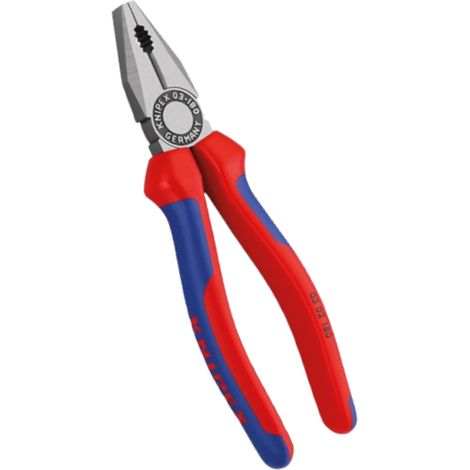 Pinza universale in acciaio speciale ultra resistente con manici super grip Knipex 03 02 - 180 mm