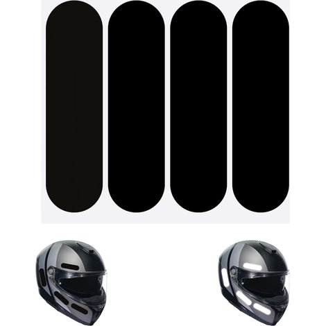 CCYKXA 4 Bande Reflechissante Casque Moto pour, Stickers Reflechissant Casque Moto, Autocollant Reflechissant Casque Moto, Autocollant Casque Moto pour la Sécurité et la Visibilité (1/5)