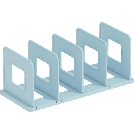 Organiseur de bureau porte-classeur sans coutures antidérapant bleu (1/3)