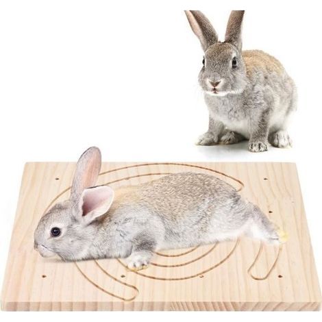 Grattoir à griffes Planche en bois - 27.2x20.5cm - Pour lapin, hérisson, écureuil - Intérieur (1/4)