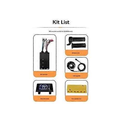 Lithium-Leistungsverstärkungs-Umrüstsatz S966 mit Farbdisplay-Messgerät, 80-A-Controller und 20-facher Spannschraube sowie 8-Magnet-Boost-Kit (1/5)