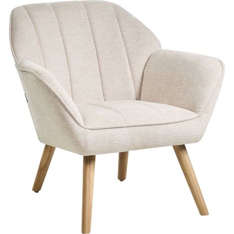 Armchair TORUD Fabric Light Beige