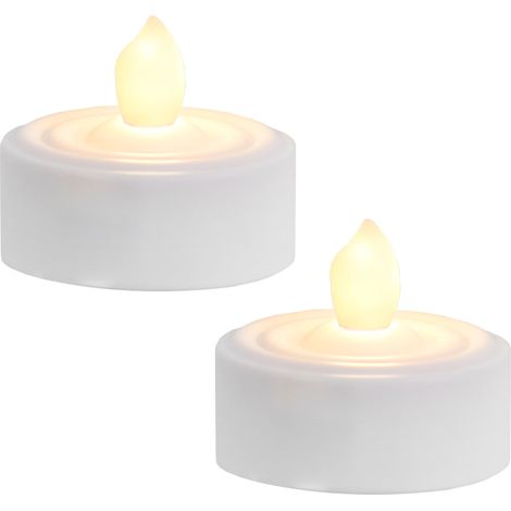 Star Trading Bougie chauffe-plat LED 'Paulo', lot de 2, avec minuterie (1/5)